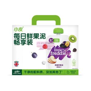 [山姆代購] [5件/人/1天/2024-11-08至2024-11-11] 小皮 進口每日鮮果泥 暢享裝 100g*12