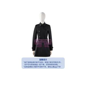 [山姆代購] [20件/人/天] 博柏利BURBERRY HARBOURNE 雙排扣中長款風衣 黑色  6碼