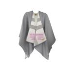 [山姆代購] [限購3件] 博柏利BURBERRY 高街風無袖寬鬆格紋雙面披風 140*140cm 灰色