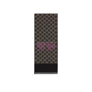 [山姆代購] [限購2件] 古馳Gucci 雙G金銀絲提花披肩140*140cm 黑色