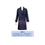 [山姆代購] [限購1件] 博柏利BURBERRY 羊毛混紡風衣 藏青色 10碼