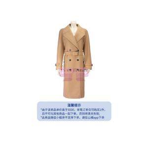 [山姆代購] [限購1件] 博柏利BURBERRY 羊毛混紡風衣 駝色 8碼