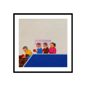 [山姆代購] 張慶祝 《乒乓》版畫