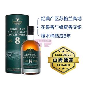 [山姆代購] MM 進口蘇格蘭高地8年單一麥芽威士忌 700ml