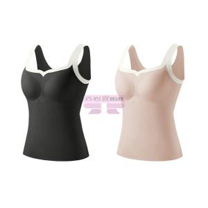 [山姆代購] REGART 打底背心赫本領兩件裝 黑色+膚色 L