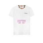 [山姆代購] [限購3件] 博柏利BURBERRY刺繡logo格紋領口短袖T恤男款白色L碼