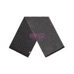 [山姆代購] [限購3件] 古馳Gucci GG 提花圖案針織圍巾（黑色）133483 3G200 1160