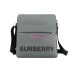[山姆代購] [限購3件] BURBERRY徽標印花皮革斜挎單肩包男款