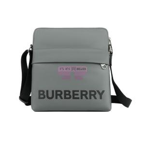 [山姆代購] [限購3件] BURBERRY徽標印花皮革斜挎單肩包男款