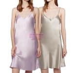 [山姆代購] 南方絲巢 19姆米真絲睡裙2件裝 淺紫色/香檳色 M碼