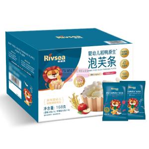 [山姆代購] 禾泱泱 嬰幼兒稻鴨原生泡芙條 168g(原味6g*14,蘋果味6g*14)