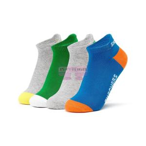 [山姆代購] 斯凱奇(SKECHERS) 兒童襪8雙裝 黃白灰黃撞色