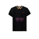 [山姆代購] [限購6件] BURBERRY刺繡LOGO格紋領口短袖T恤男款黑色XL碼