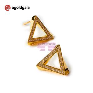 [山姆代購] agoldgala 足金合成立方氧化鋯耳飾