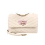 [山姆代購] [限購6件] TORY BURCH小號羊皮革絎縫女士兩用肩揹包白色 90452-122