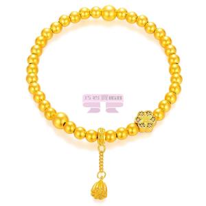 [山姆代購] 北京黃金 足金盛世芙蓉手鍊