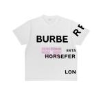 [山姆代購] [限購6件] BURBERRY Horseferry系列寬鬆字母全棉T恤 男女同款 白色 M碼