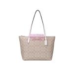 [山姆代購] [限購6件] COACH中號女士PVC配皮單肩手提托特包4455IMDQC