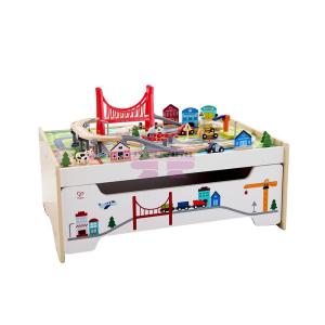 [山姆代購] Hape 火車多層收納桌