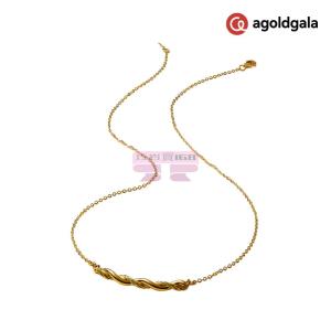[山姆代購] agoldgala 足金扭扭套鏈