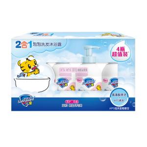 [山姆代購] 舒膚佳 兒童泡泡洗髮沐浴露奶香型 470g*4