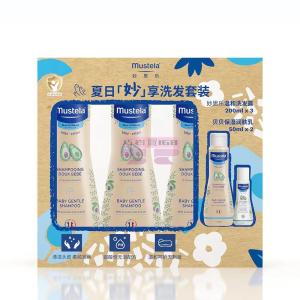 [山姆代購] 妙思樂 進口 夏日妙享洗髮套裝 洗髮露200ml*3+潤膚乳50ml*2