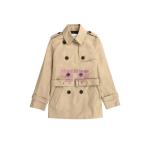 [山姆代購] [限購6件] COACH女士中長款風衣外套英倫風棕色C8764EAL-S