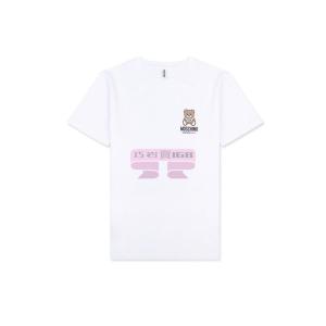 [山姆代購] [限購6件] MOSCHINO女士泰迪熊印花短袖T恤白色1 B1924 8121 0001-XL