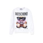[山姆代購] [限購6件] MOSCHINO女士混搭風泰迪熊圓領衞衣白色E V1713 5527 3001-38
