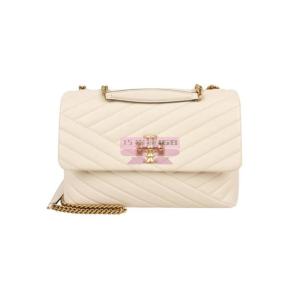 [山姆代購] [限購6件] TORY BURCH女士KIRA系列肩背鏈條單肩斜挎包奶白色90446-122