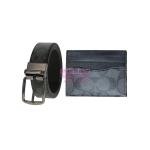 [山姆代購] [限購6件] COACH男士腰帶黑灰色CQ082QBMI5