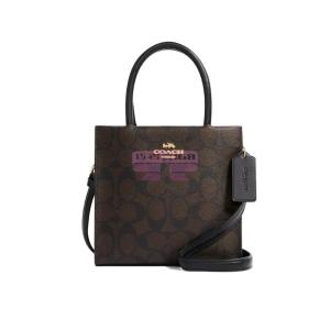 [山姆代購] [限購6件] COACH女士PVC配皮單肩斜挎手提包5693IMAA8