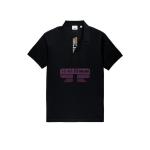 [山姆代購] [限購6件] BURBERRY博柏利 格紋領襟短袖POLO衫 男款 黑色 XL碼