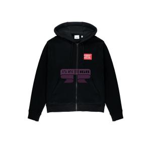 [山姆代購] [限購6件] BURBERRY博柏利 拉鍊連帽衞衣外套 黑色 M碼 80843541002