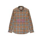 [山姆代購] [限購6件] BURBERRY博柏利 大格紋長袖襯衫 男款 棕色 S碼 80842951003
