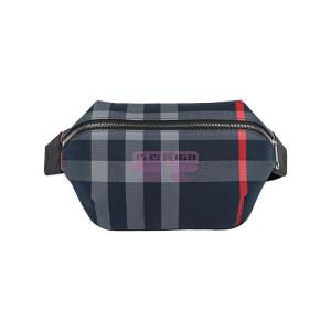 [山姆代購] [限購6件] BURBERRY博柏利 滿印格紋帆布腰包斜挎包