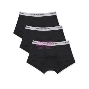 [山姆代購] [限購6件] EMPORIO ARMANI男士內褲三條裝黑色-XL