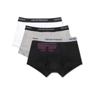 [山姆代購] [限購6件] EMPORIO ARMANI 男士內褲三條裝黑白灰111357 CC717 02910-M