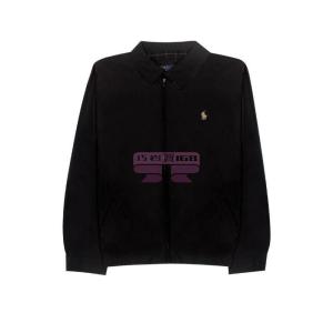 [山姆代購] [限購6件] POLO RALPH LAUREN男士翻領拉鍊外套黑色-M