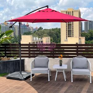 [山姆代購] 晴天豪園 馬耳他遮陽吊傘 酒紅色